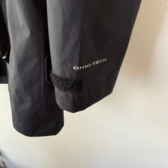 Columbia Black Size XXL Hooded Rain Coat with flaw - Picture 6 of 12